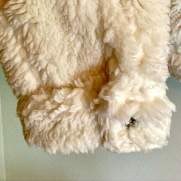 NEW Levi's Baby Bubble Sherpa Trucker Jacket Coconut Milk Cream Off White Size L - Picture 11 of 15